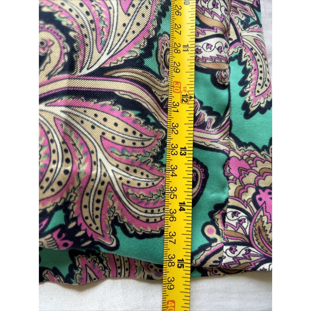 Loft Side Zip Polyester Colorful Women's Summer Vacation Shorts Green Size 8 - Picture 9 of 10